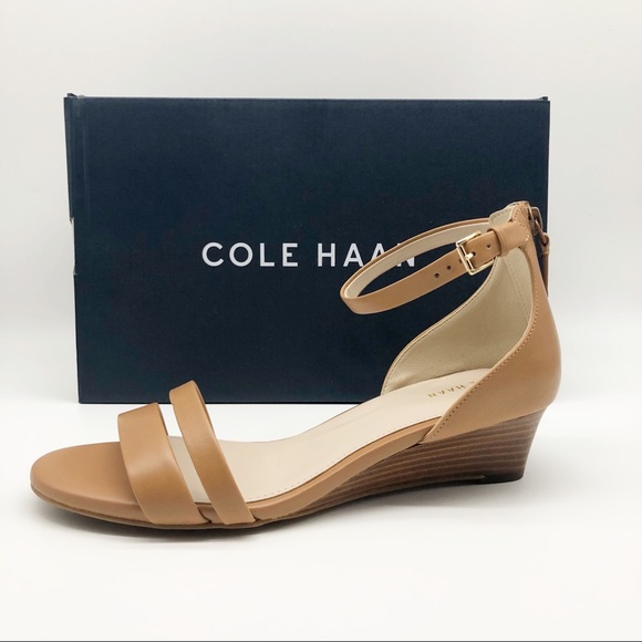 Cole Haan Shoes - 🆕 Cole Haan Abriella Wedge Sandal Size 8 Pecan Leather